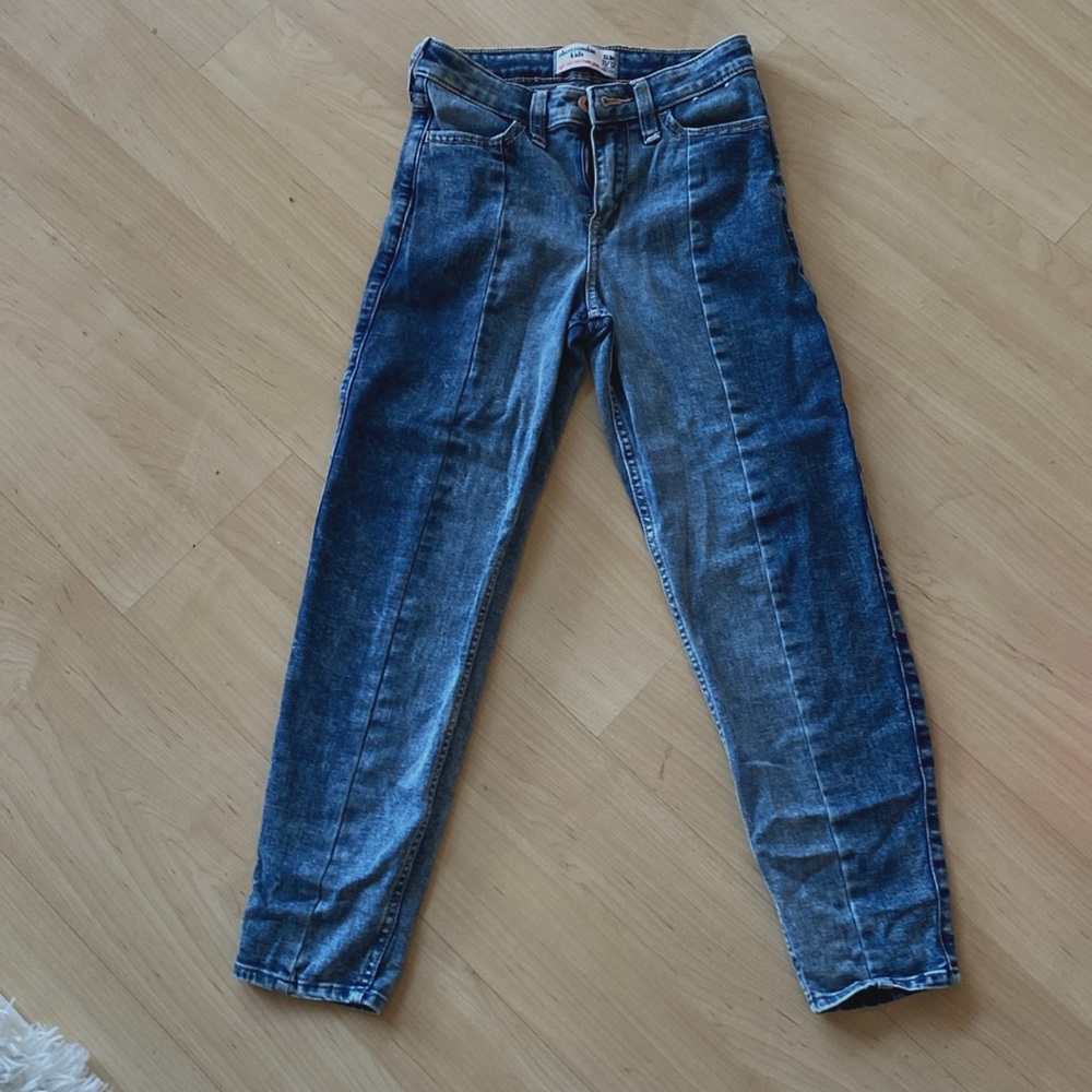 Abercrombie kids high rise mini-mom jeans